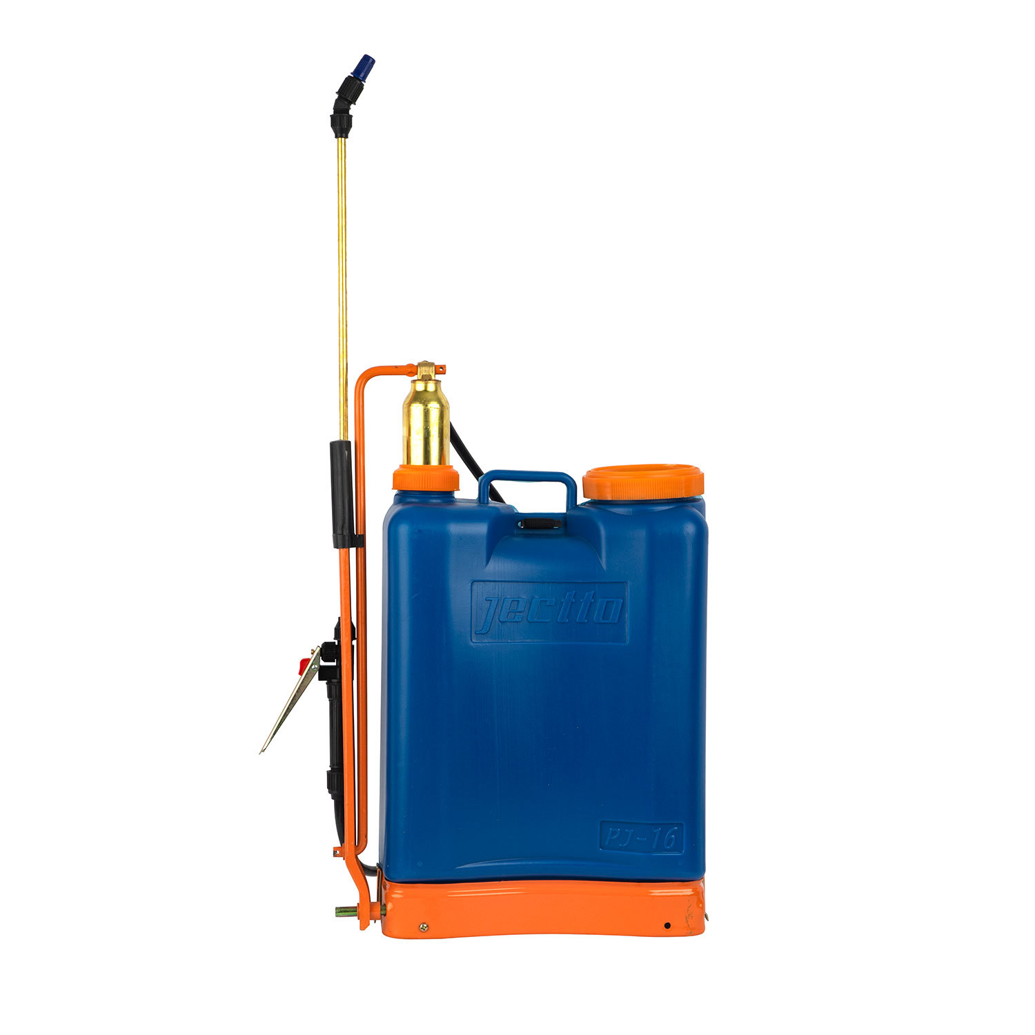 Barato brasileño grabado metal cámara de gas bomba de cobre pulverizador PE moldeo por soplado 16L pulverización de mochila manual