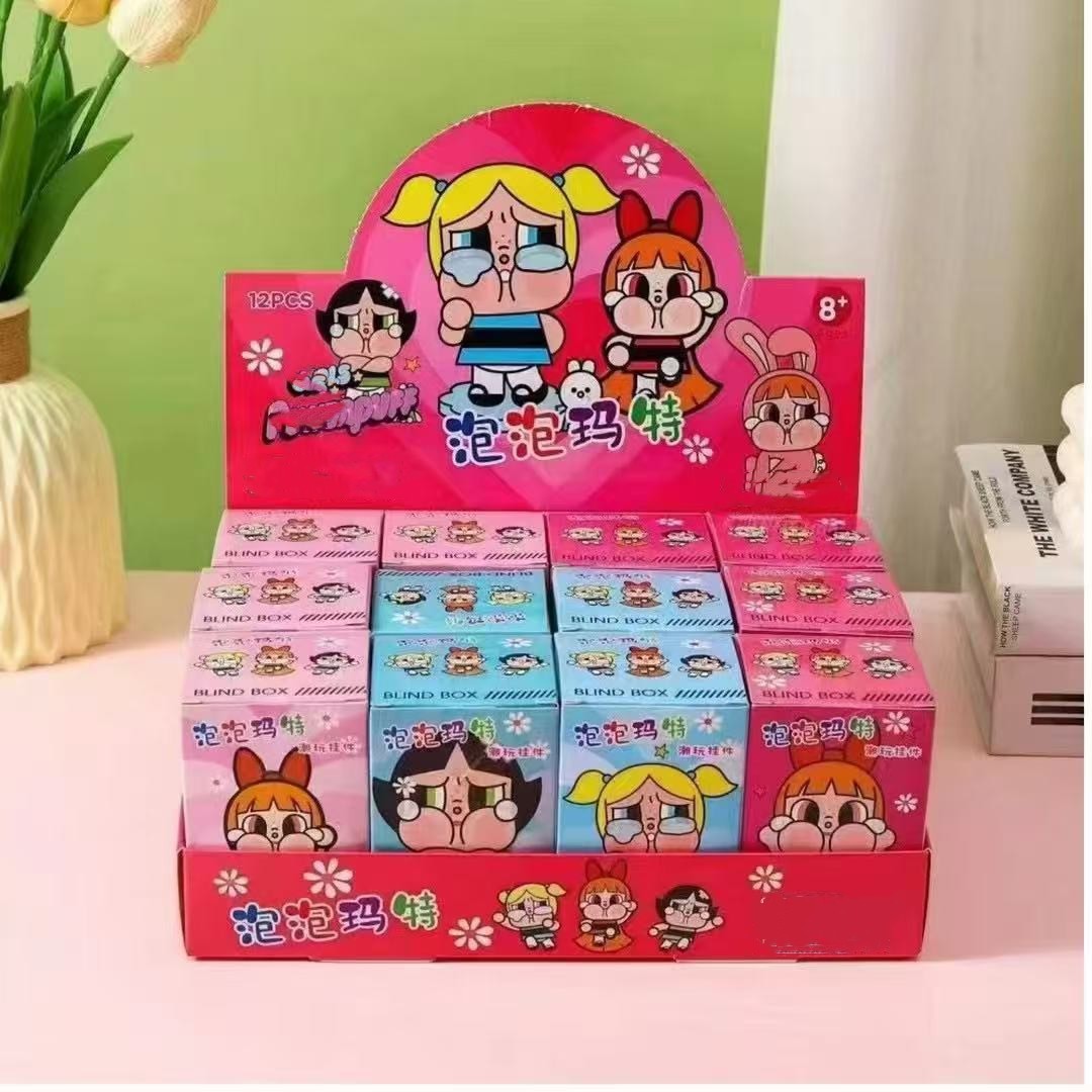 Juguete de los nuevos niños ciego caja muñeca de dibujos animados lindo llavero muñeca 2 paquete al por mayor puesto pequeño regalo