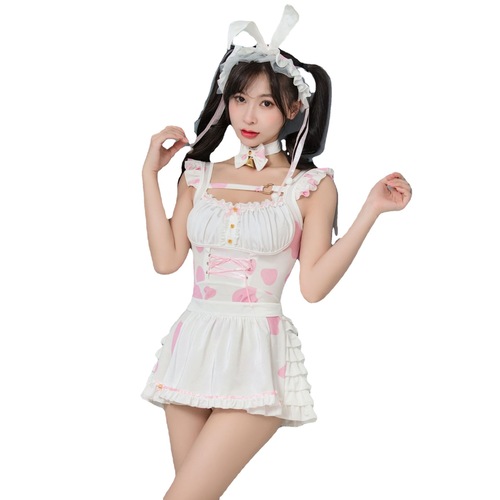Whisper under the Moon New Cosplay Lolita Anime Rabbit Suit Cute Cow Uniform Temptation Two Dimension