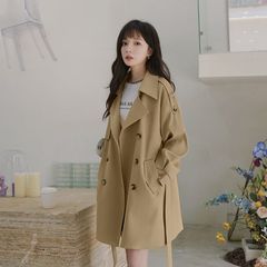 卡其色风衣外套女中长款早春秋季2025新款今年流行漂亮小个子大衣
