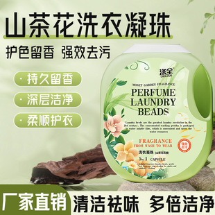 Camellia Laundry Coagulating Beads Fragrant Beads Five-in-One Lasting Fragrance Large Barrel Household Laundry Liquid Coagulating Beads