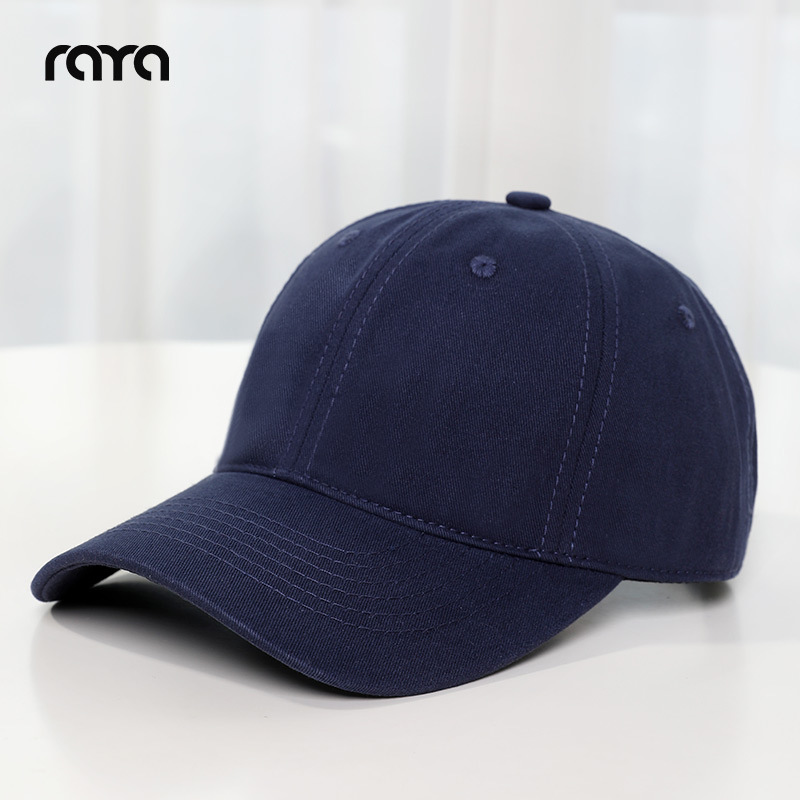 Gorra de Béisbol Estilo Coreano RAYA Primavera/Verano, Gorra de Visera Extra Profunda Unisex para Cabeza Grande, Otoño/Invierno