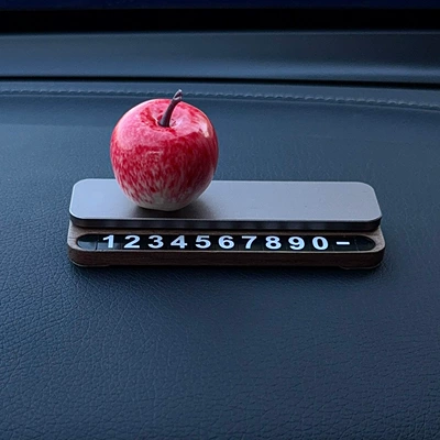 Apple Parking Number Plate, Convenient: Nömrəli dayanma kartı