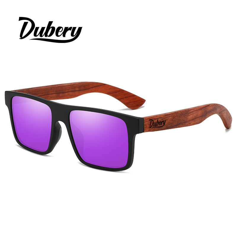 DUBERY cross-border new Amazon wooden glasses men's and women's European and American polarized sunglasses D833 DUBERY cross-border new Amazon wooden glasses men's and women's European and American polarized sunglasses D833