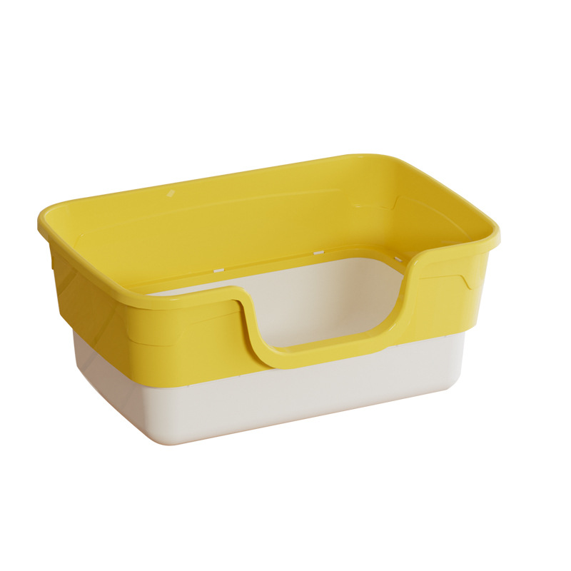 Gran tamaño semicerrado lavable desmontable anti-spillado inodoro para gatos desodorizante sin olor de fábrica de productos para gatos al por mayor