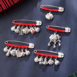 孕妇别针纯银925银别针孕妇怀孕期宝宝随身小孩婴儿新生儿童外出