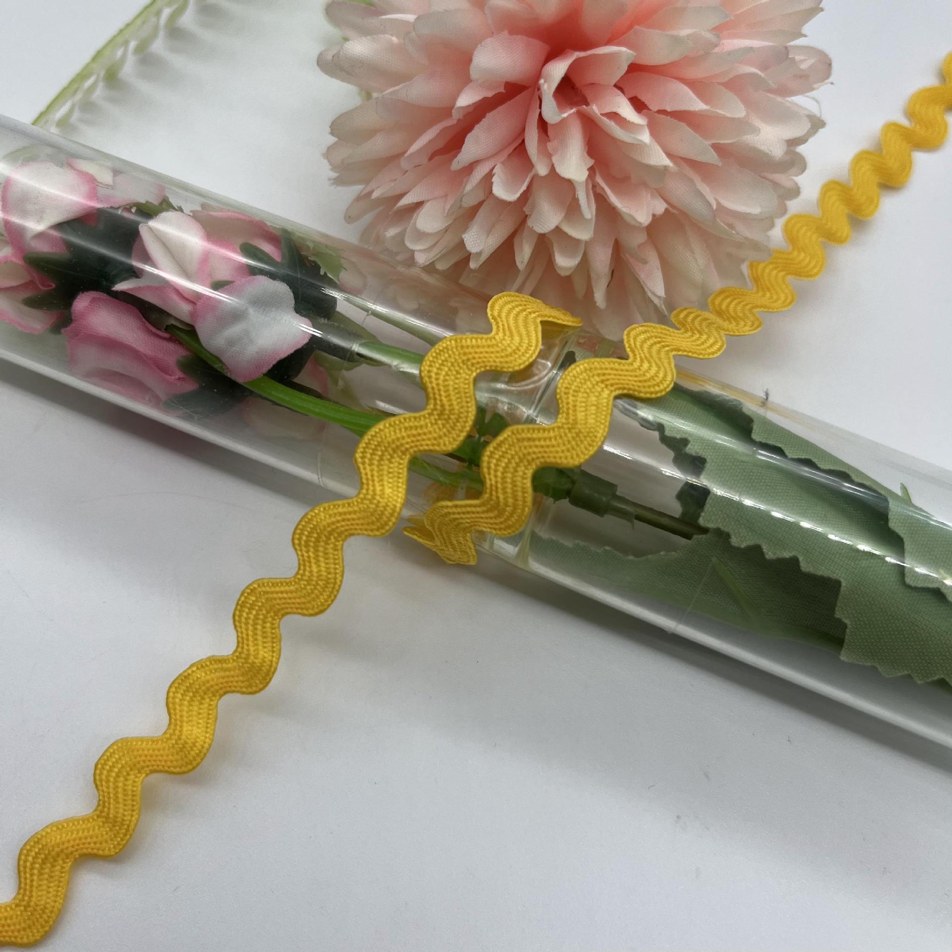 5mm color sólido ondulado en forma de S correas curvas de encaje correas cortinas sombreros ropa para niños vestidos accesorios de boda accesorios de ropa