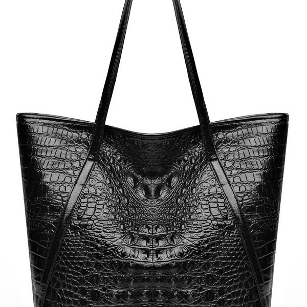Bolso de mujer de textura nueva transfronteriza, bolso de hombro de gran capacidad, válvula de reparación de almacén de bloqueo de moda de todo fósforo, reducir el fuego y refrescarse
