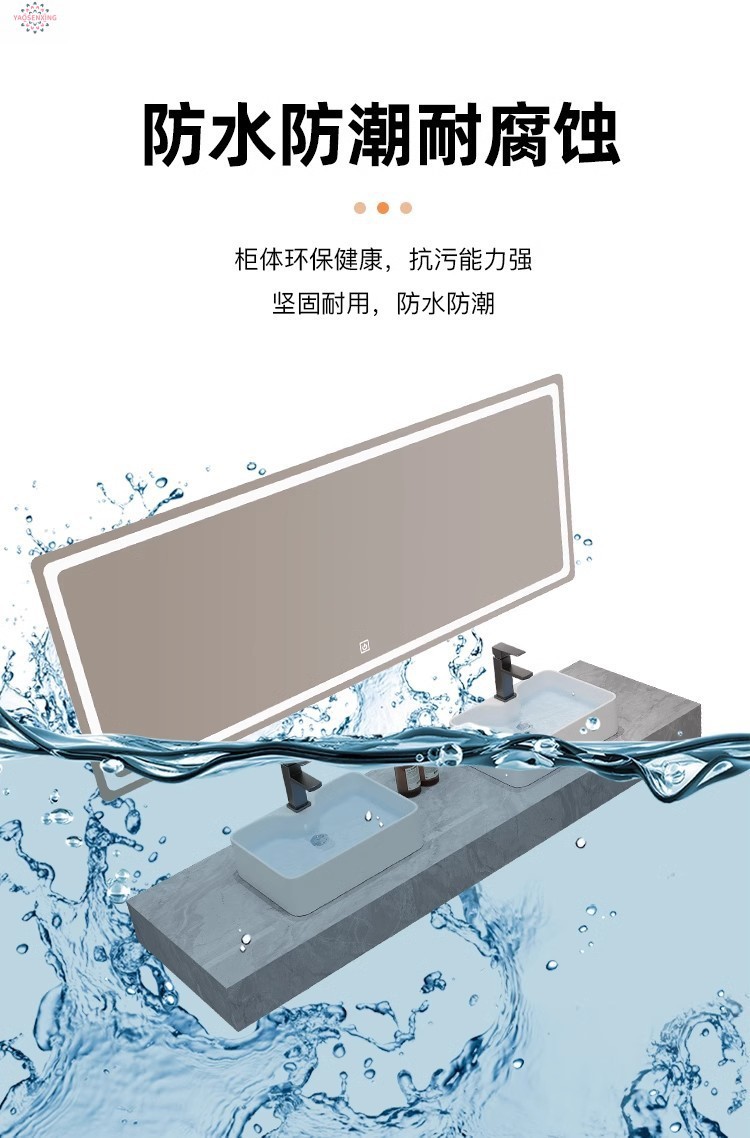 Modern marble countertop double basin hotel public bathroom bathroom cabinet combination bathroom washbasin simple undefined