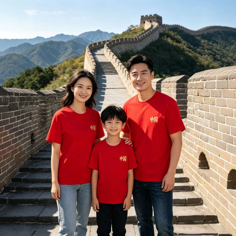 Red group uniform Polo shirt, round-neck T-shirt, sweatshirt, corporate unit activity workwear with logo print Red group uniform Polo shirt, round-neck T-shirt, sweatshirt, corporate unit activity workwear with logo print