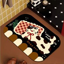 可爱卡通猫咪浴室地垫淋浴房脚垫卫生间吸水速干防滑小地垫代发