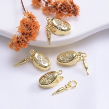 ��ɫ18K����Ԫ�������΢��ʯ��β�B�ӿ�DIY����朴���Ԫ����