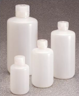 Nalgene resistant LDPE low particle/low metal content bottle with lid 125ml 250ml 500ml 1L