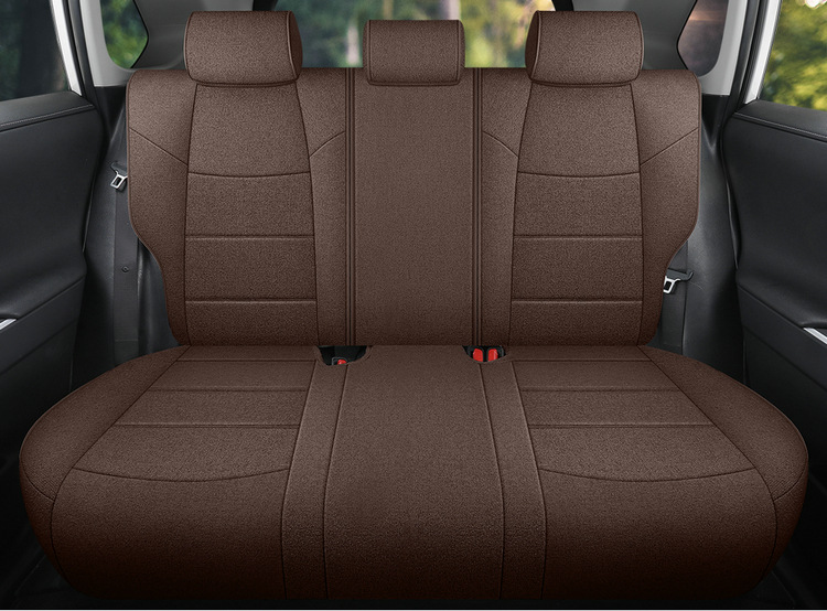Suitable for Toyota Frontlander Car Seat Covers 2022-2024 Models, Fabric Linen Breathable Full Surround Seat Cushion Cover