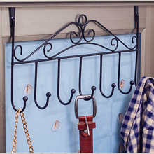 加粗门后挂钩铁艺免钉欧式无痕金属挂架门背式挂衣钩s型7钩新爆款