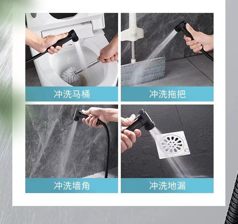 Foreign trade black shower head set, constant-temperature black household bathroom shower head, bathroom rain shower pressurized shower head undefined