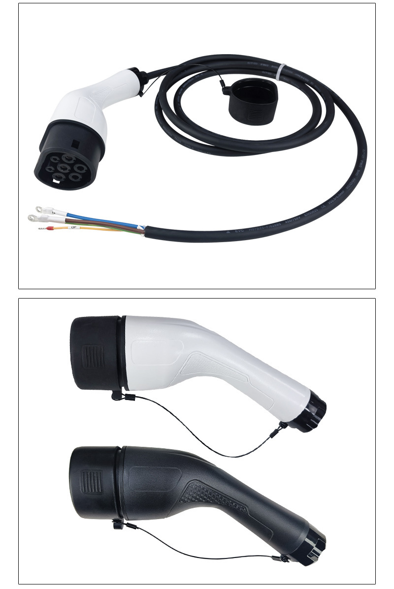Type2 European standard vehicle AC charging gun cable, specialized for export to Europe and the US, with female connector extension cable, exclusively supplied by the source factory