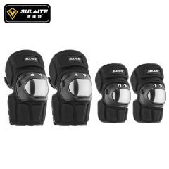 SULAITE騎士摩托車護膝不鏽鋼防摔護膝護肘防風緩震戶外運動護具