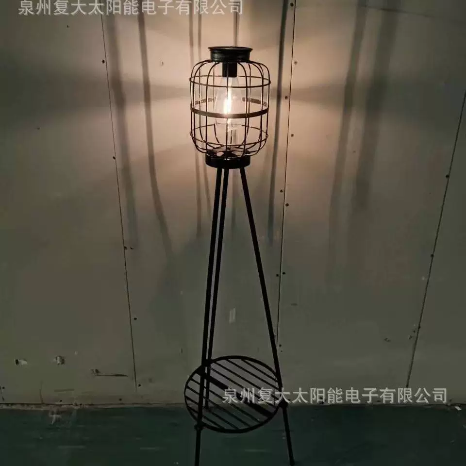 新款太阳能花架灯LED复古落地灯庭院装饰摆件灯 可拆卸 民宿风灯