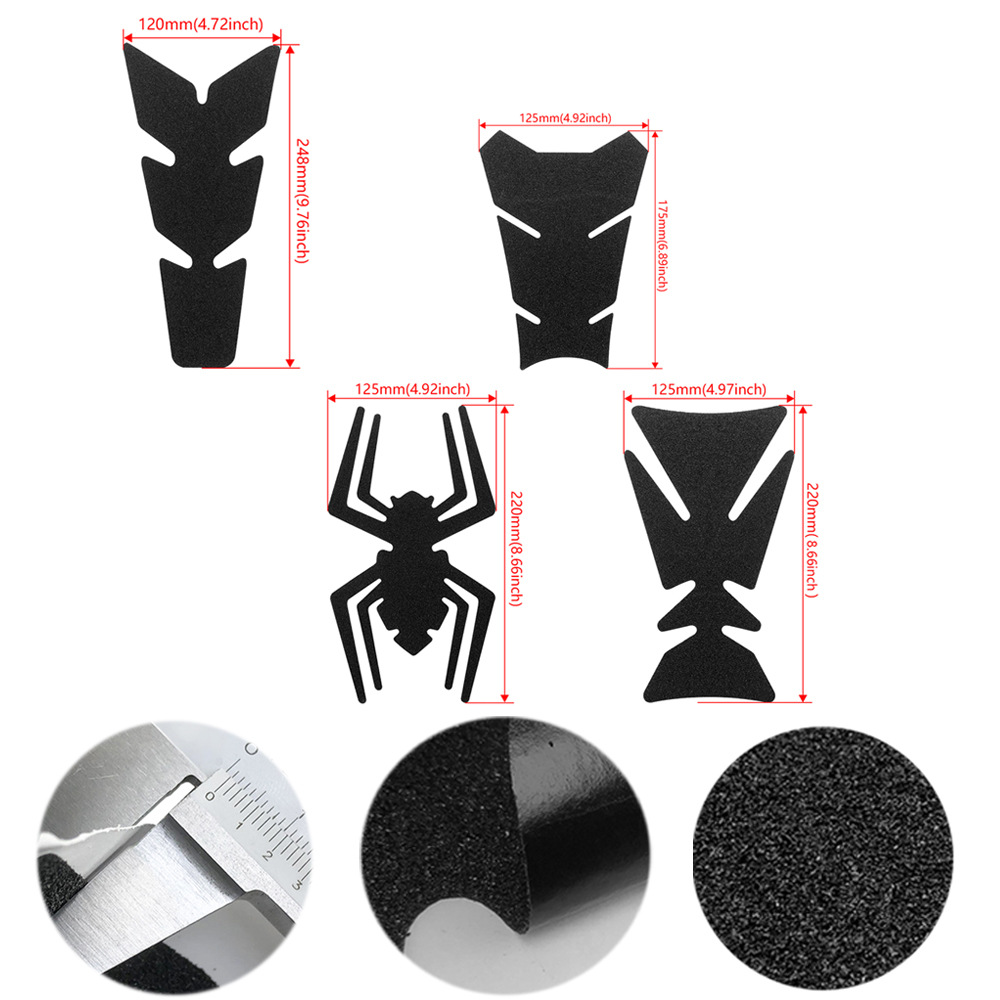 Aplicable a Honda CBR600RR 2007 - 2012 antideslizante cuerpo antideslizante hueso de pescado pegatinas de tanque de combustible de motocicleta pegatinas