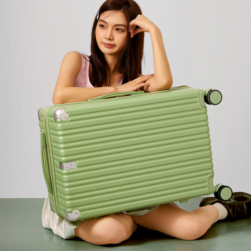 Equipaje Estuche trolley de 24 pulgadas estudiante femenina Equipaje de 26 pulgadas para hombres pequeños y frescos equipaje de embarque caja de envío de aire