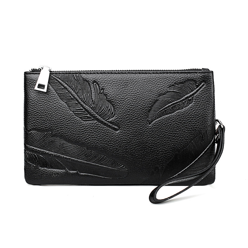 男士手機手拿包牛皮鳄魚紋休閑簡約男包信封包商務手抓包手夾包潮