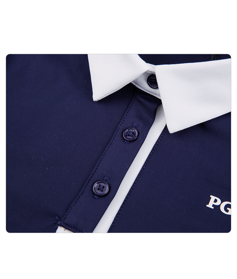 Set áo quần golf trẻ em PGM bé gái dài tay, phối màu thể thao — YF547-màu xanh nhạt, YF547-màu trắng, YF547-màu xanh hải quân chi tiết 13