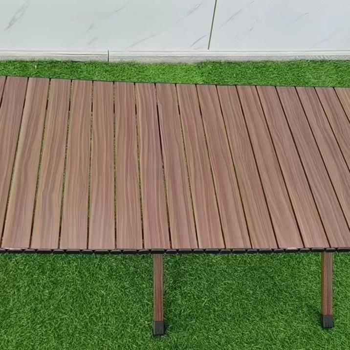 Gran mesa plegable de aleación de aluminio al aire libre puesto de mesa portátil de rollo de huevo mesa de camping barbacoa mesa de picnic fábrica al por mayor