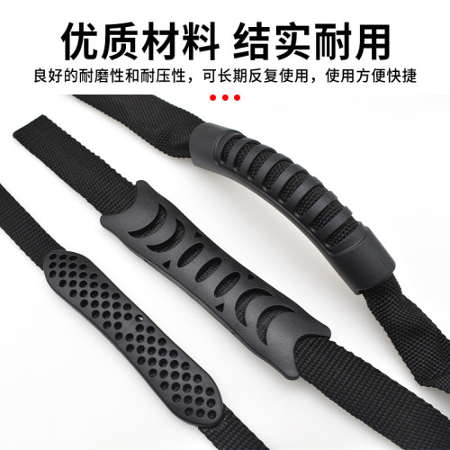 PVC backpack plastic handle travel bag handrail accessory soft rubber woven strap handle with multiple holes new EU standard handle