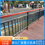 公园河边绳索防护栏桥梁防撞栏杆304不锈钢桥梁河道景观木扶手