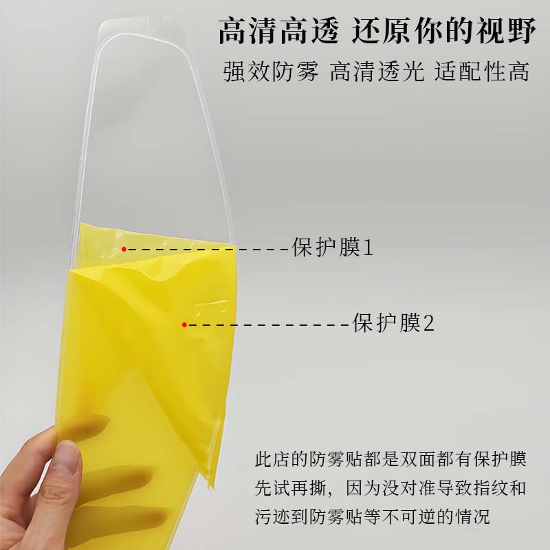 Helmet Lens Clip-On Anti-Fog Sticker Ttrevo Sr10 Hj42 I3 I71 808 910 Mt28B R1