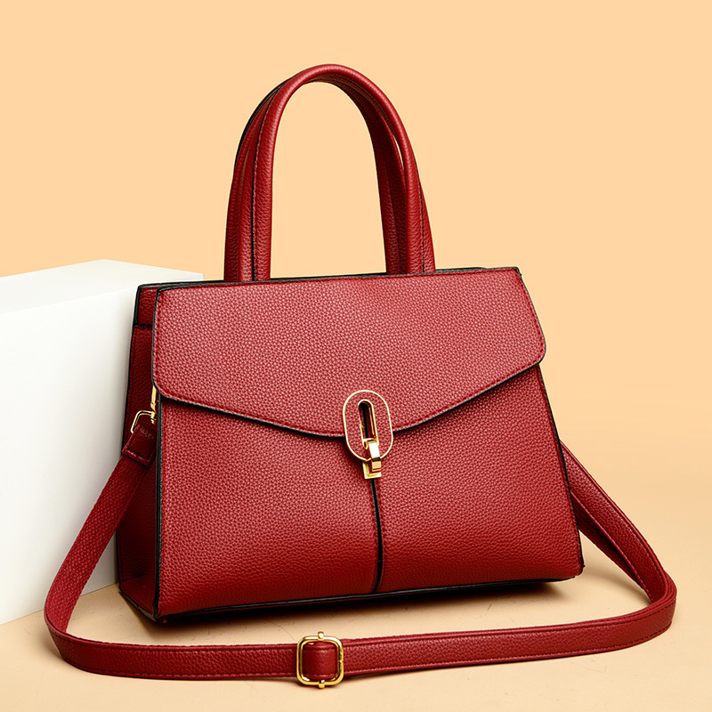 Bolso DE LA MADRE 2023 nuevo bolso de la madre portátil de alto grado de las mujeres de mediana edad elegantes simples de la capacidad grande