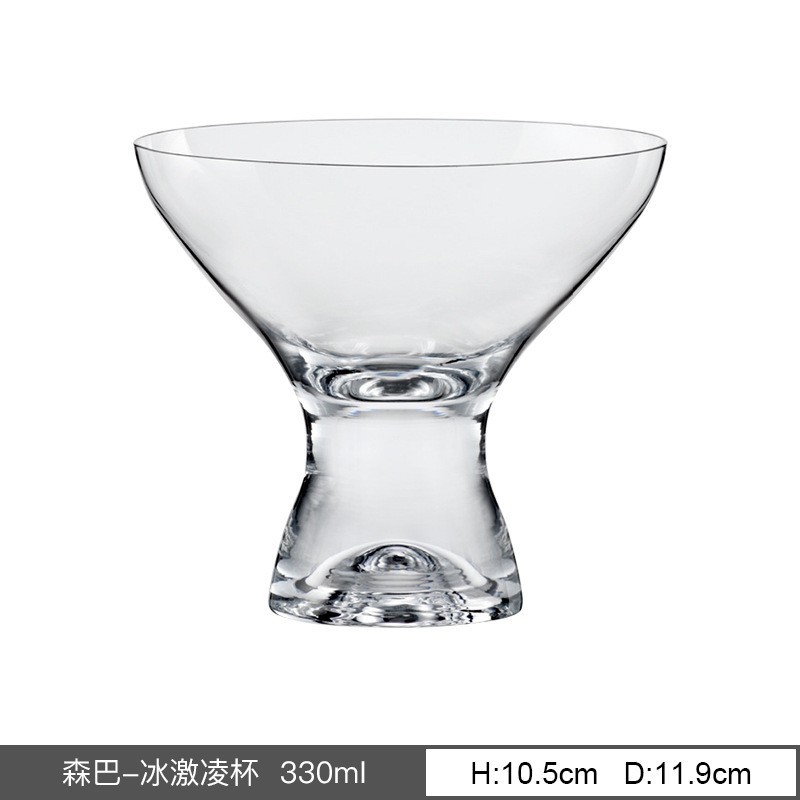 Taza de cristal de importación Lex Martini taza de cóctel de postre taza de helado taza de vino de fruta de hotel comercial