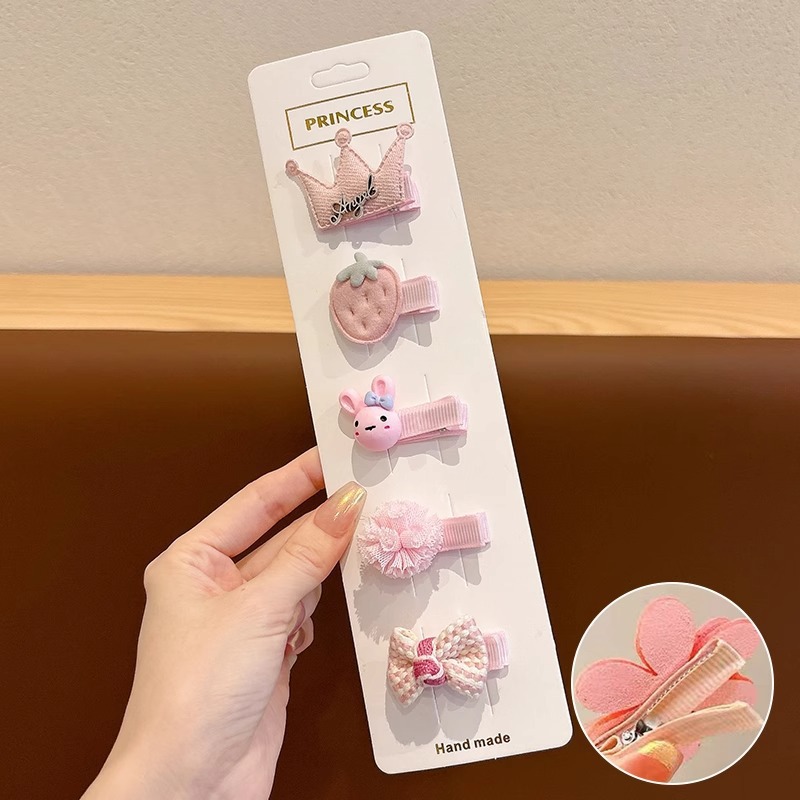 Clip para el cabello de bebé niñita no daña la tarjeta de cabello para niños adorable clip de cabello de mar de supercabel