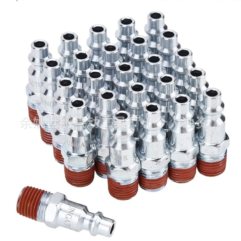 美式气动工具1/4NPT外螺纹接头 软管接头 快速接头 气管维修插头