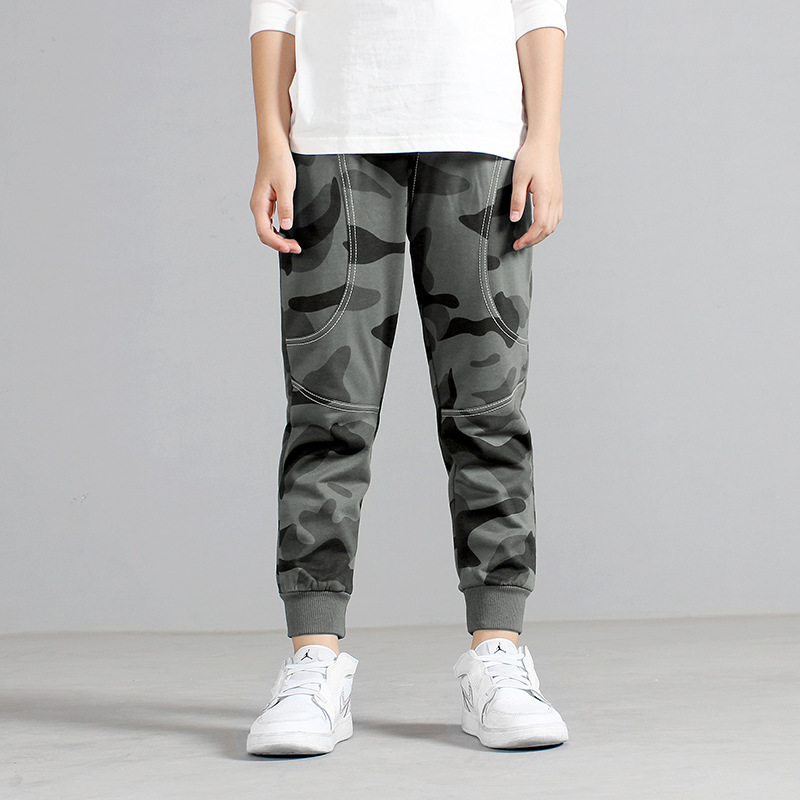 Pantalones de otoño para niños, estilo coreano, nuevos pantalones deportivos largos para niños, pantalones casuales de algodón puro para niños grandes, pantalones antimosquitos, pantalones para niños al por mayor