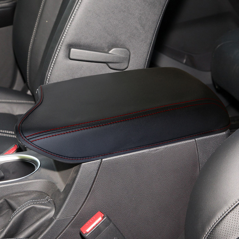 Funda protectora de cuero para la caja del reposabrazos central del Ford Everest 19-21, para la palanca de cambios del interior del coche.
