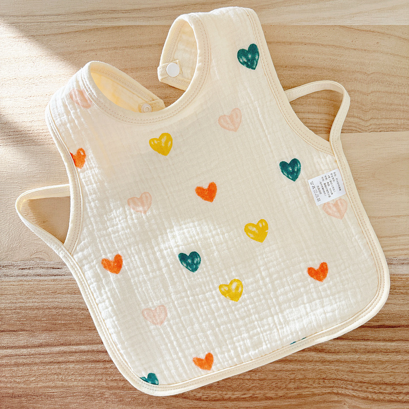 Babecera de algodón para bebés y bebés, toalla de saliva impermeable, toalla de almohadilla de leche anti-vomitación, bolsillo de comida, otoño y invierno