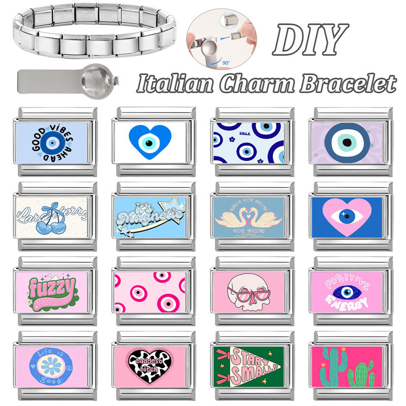 Fresh DIY Elastic Creative Multifunctional Italian Charm Modular Bracelet Connector That Can Be Spliced