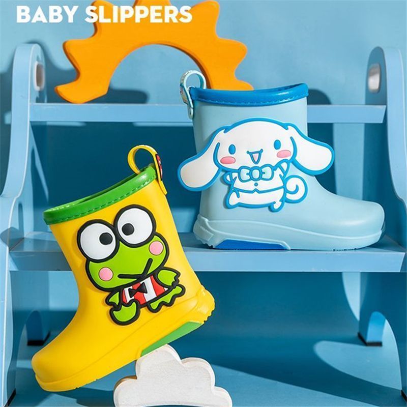 Sanrio Hello Kitty children's rain boots girls coolomi short cartoon kindergarten baby rain boots non-slip water shoes