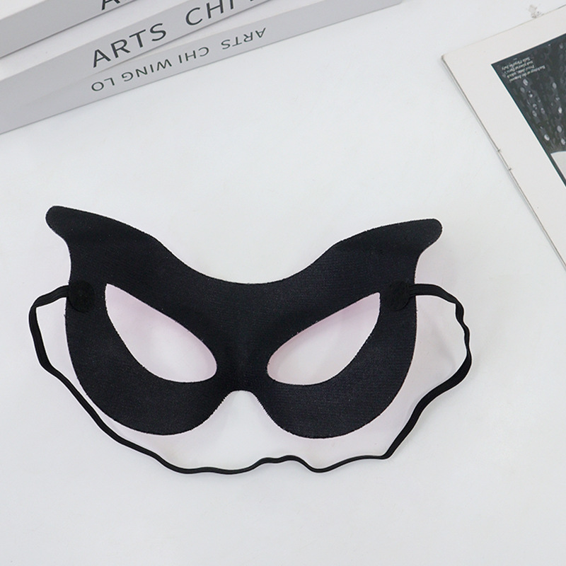 Amazon transfronterizo PVC cara de gato mitad cara máscara de color sólido espectáculo de fiesta sexy dama máscara de ojos TK