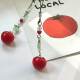 Original Clear Tomato Mobile Phone Chain Pendant Pendant Girl Goo Ben Pendant Bag Pendant Festive Tomato Pendant