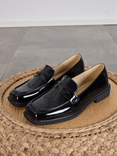 Q 96858 Women's Pointed Toe Loafers Ӣ�׷�СƤЬ ŷ���羳