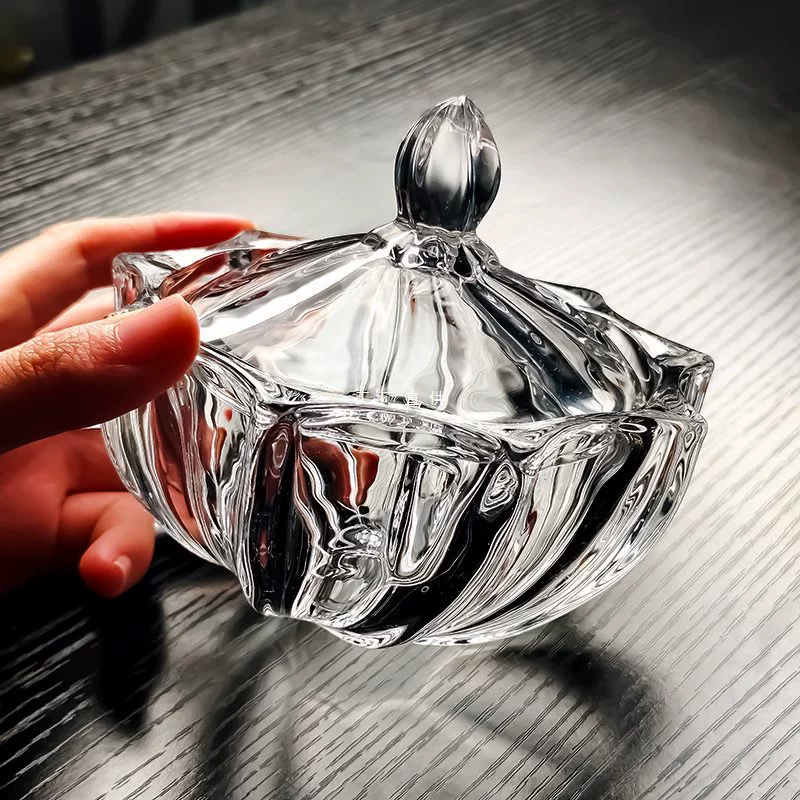 Crystal Glass Creative Candy Fruit Fruit Features Design Sense Color Light Luxury Covered Caps Cup