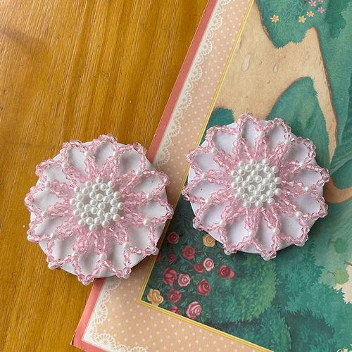 Children's ancient style and trendy crystal pearl hair net, handmade exquisite beaded hair net, Hanfu cheongsam ball hair accessories