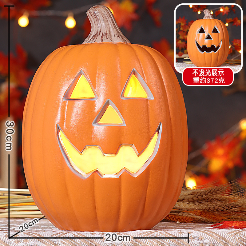 新しいハロウィーンのカボチャランタンショッピングモールの庭の店のシーンの装飾装飾品発光大きなカボチャ|undefined