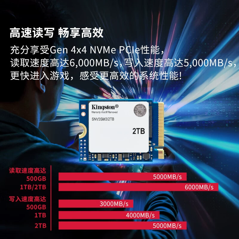 金士顿 Подходит для портативной игровой лэптоп SSD SSD SSD 2230 M.2 NVMe PCIe 4.0
