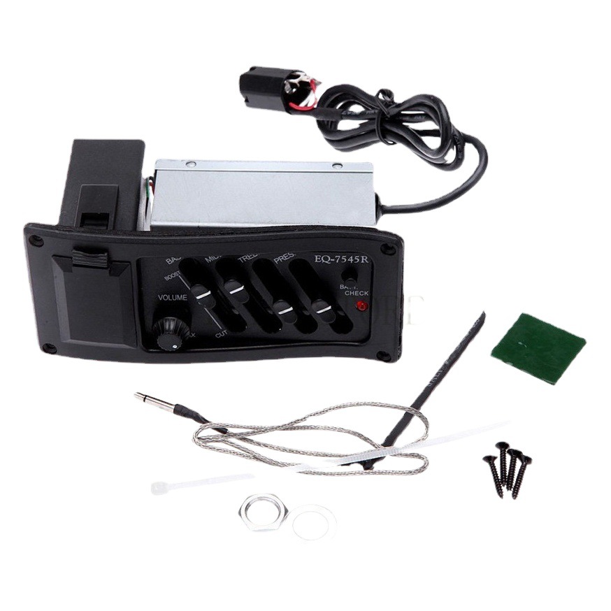 Guitarra folk clásica EQ pickup guitarra de madera caja eléctrica pickup equilibrada EQ 7545R pickup guitarra