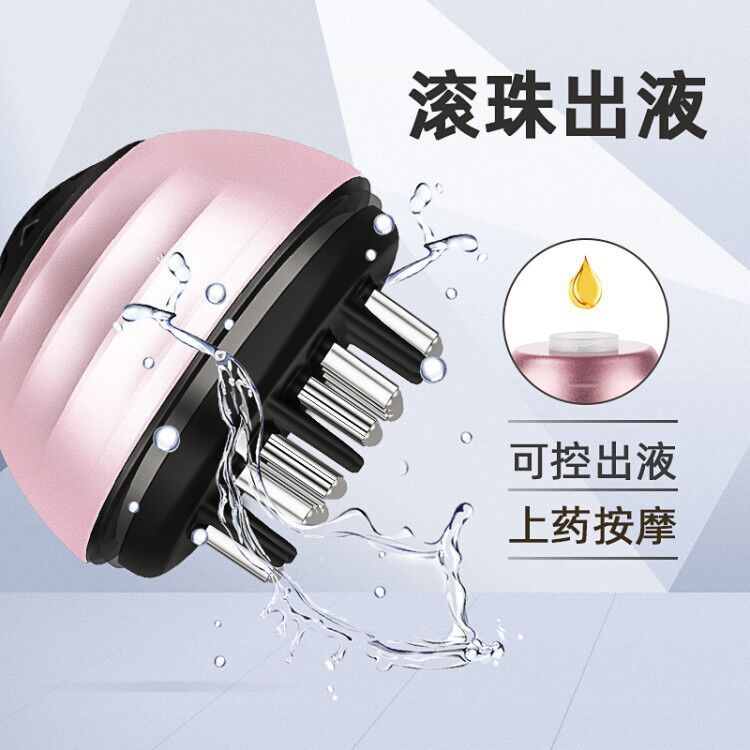 Venta caliente dispensador de medicina del cuero cabelludo guía de masaje Bola de Peine Willow House ayuda para el crecimiento del cabello tratamiento de cabeza de aceite esencial peine de recubrimiento