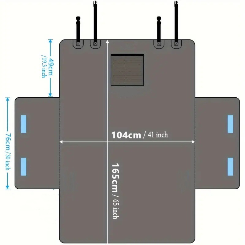Auto maletero cojín de mascota cojín de mascota plegable cojín de mascota cojín de perro fábrica directa